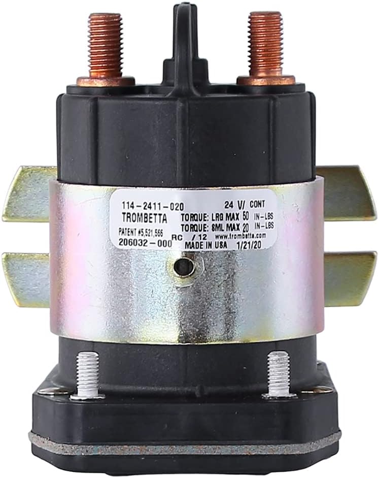 Rareelectrical New Trombetta 24 Volt 4 Terminal Solenoid Compatible With 225 Amp Continuous Duty 114-2411-020 114-2411-020 5122240 So51222 - Image 1